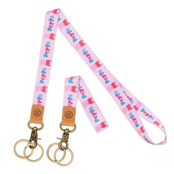 Smycz na identyfikator ID holder świnka Peppa