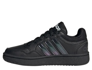 Buty damskie młodzieżowe sneakersy czarne adidas HOOPS 3.0 K GZ9671 38 2/3