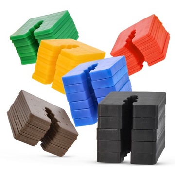 Пластиковые выравнивающие шайбы для оконных шурупов 2-10 мм 300 шт.