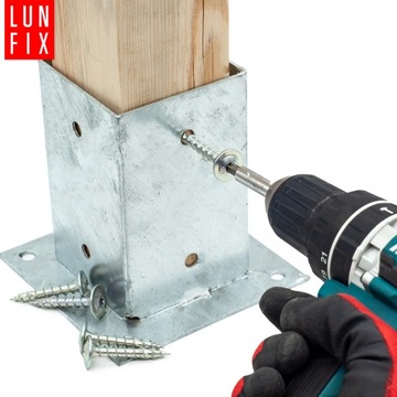 Шурупы столярные для ОСНОВАНИЯ СТОЙКИ 8х50 ОЦИНКОВАННЫЕ 10 шт.