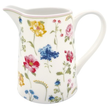 Dzbanek porcelanowy Thilde White Green Gate, 1000 ml