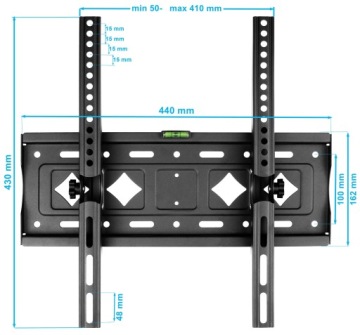 Супер сильный телевизор кронштейн 25-80 дюймов 80 кг телевизор вешалка регулируемая
