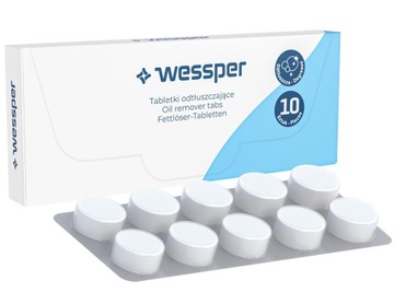 Таблетки для чистки и обезжиривания кофемашины - 10 х 2г - Wessper