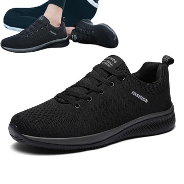 Nowy Buty sportowe męskie lekkie elastyczne sneakersy siateczka wygodne