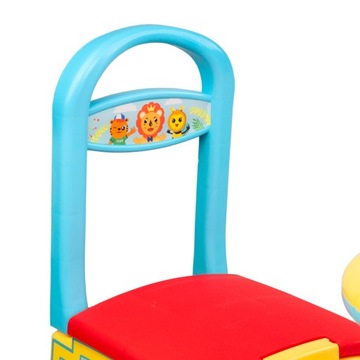 ИНТЕРАКТИВНЫЙ ЛОКОМОТИВНЫЙ ПРИЦЕП RIDE-ON PUSHER СО ЗВУКОВЫМ ПОЕЗДОМ