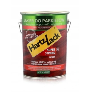 HartzLack Lakier do drewna Super Strong HS PÓŁMAT 5L