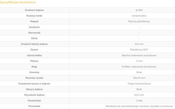 Медогонка Dadant Wielkopolska Fi400 2-рамочная, ручная, пластиковый привод BASIC