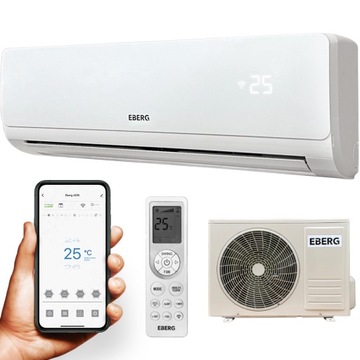 Klimatyzator ścienny EBERG AORI 3,5kW ION Wi-Fi z funkcją grzania
