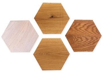 Деревянные настенные панели шестигран