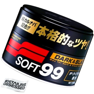 SOFT99 DARK BLACK WAX набор восков для черной автомобильной краски - 300г