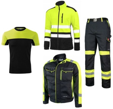 UBRANIE ROBOCZE SPODNIE BLUZA POLAR KOMPLET BHP 52