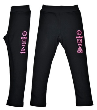 LEGGINSY GETRY OCIEPLANE na futerku r.134/140 cm
