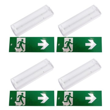 4xOprawa awaryjna ewakuacyjna LED EXIT idź w prawo