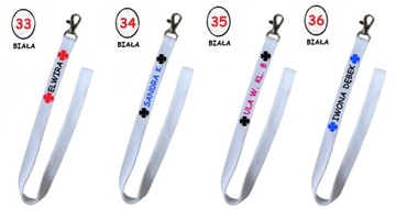 Smycz na klucze z nadrukiem - czterolistna koniczynka