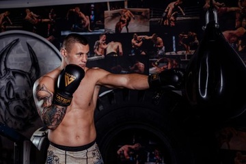 ТРЕНИРОВОЧНЫЕ СПАРИНГОВЫЕ БОКСЕРСКИЕ ПЕРЧАТКИ ДЛЯ БУШИДО PEAR BAG 10 унций