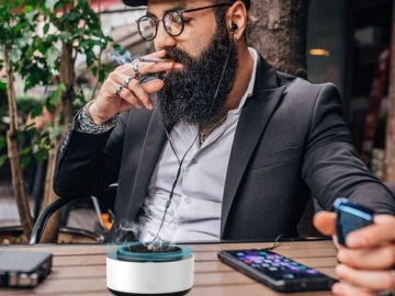 АВТОМОБИЛЬНАЯ ПЕПЕЛЬНИЦА SMART, САМОЗАТУШАЮЩАЯСЯ, БЕЗДЫМНАЯ, ДЛЯ АВТОМОБИЛЬНОГО АККУМУЛЯТОРА