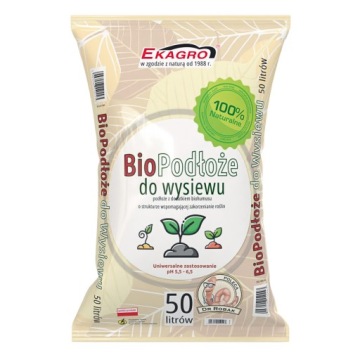 Ziemia do Wysiewu BIO Podłoże do pikowania PREMIUM Uniwersalna 50L