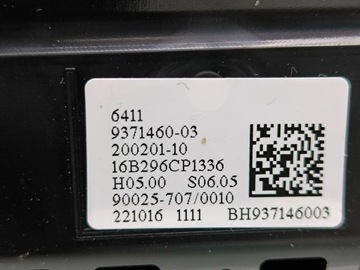 BMW 2 F45 2017 PANEL KLIMATIZACE