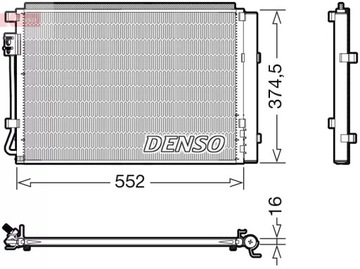 CHLADIČ KLIMATIZACE DENSO DCN41017