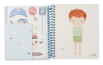 Маленькая голландская книжка-стикер-одевалка Джима и его друзей