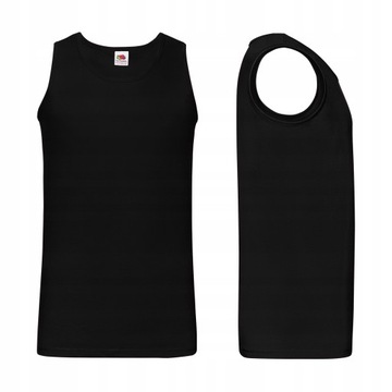 Koszulka męska bawełna tank top FRUIT of The Loom - Athletic czarna 3XL