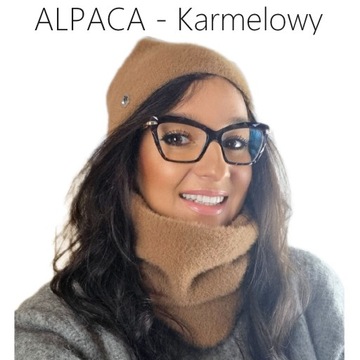 ПОЛЬСКИЙ КОМПЛЕКТ ШАПКА + ЮБКА АЛЬПАКА ТРУБА - ЦВЕТА