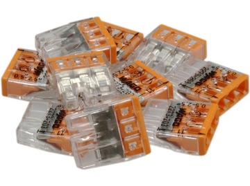 Разъем Wago Quick Compact 3x0,5-2,5мм2 прозрачный