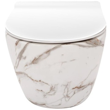 Унитаз Rea Carlos Rimless Lava Matte Marble