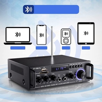 УСИЛИТЕЛЬ BLUETOOTH ЦИФРОВОЙ СТЕРЕО УСИЛИТЕЛЬ HIFI С БАСОВЫМ ТЮНЕРОМ