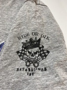 Brave Soul Motorcycles RIDE OR DIE HARLEY SKULL L