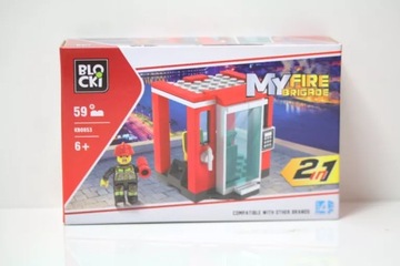 KLOCKI BLOCKI MYFIREBRIGADE STACJA KB0853