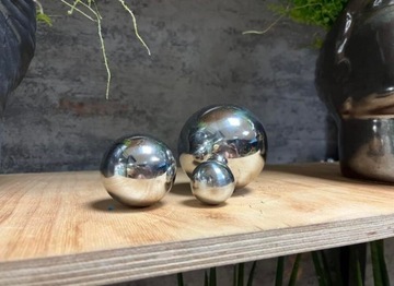 ДЕКОРАТИВНЫЕ САДОВЫЕ ШАРЫ ДЛЯ ЗЕРКАЛ, НЕРЖАВЕЮЩАЯ СТАЛЬ, САДОВЫЙ УКРАШЕНИЕ, 6 ШТ!