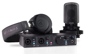 ARTURIA MiniFuse Recording Pack Black INTERFEJS MIKROFON SŁUCHAWKI ZESTAW