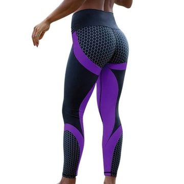 LEGGINSY SPORTOWE JOGA Z WYSOKIM STANEM ROZMIAR XL