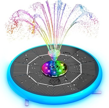 СОЛНЕЧНЫЙ САДОВЫЙ ФОНТАН СВЕТОДИОДНЫЙ ПЛАВАЮЩИЙ ВОДЯНОЙ НАСОС для пруда RGB