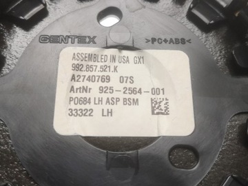 PORSCHE 911 922 TAYCAN VLOŽKA ZVEDÁK ZRCÁTKO FOTOCHROM ASISTENT OE