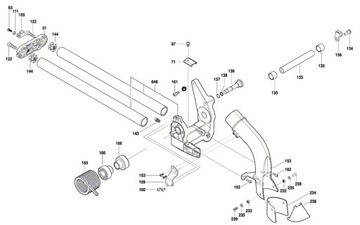Wał napędowy ukośnicy Bosch GCM 8, 80, 800, 8000SJ