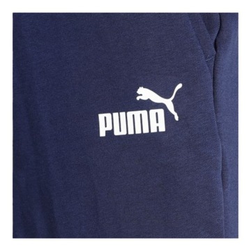 PUMA SPODNIE MĘSKIE DRESOWE ESS LOGO PANTS GRANATOWE r.L