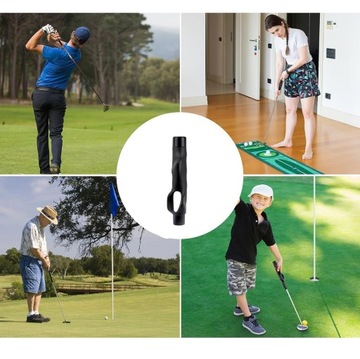 GOLFOWY TRENAŻER CHWYTU KOREKTOR POSTAWY GOLFOWEJ TRENINGU SWINGU CZARNY