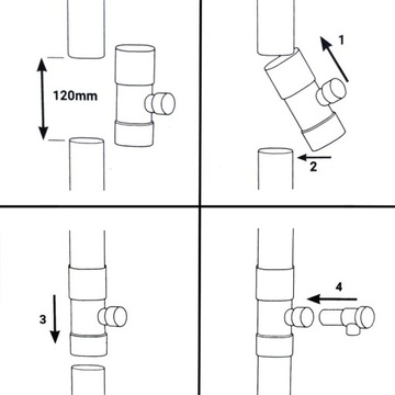 ZBIERACZ DESZCZÓWKI WODY Z RYNNY DO BECZEK 100mm