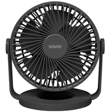 WENTYLATOR BIURKOWY CICHY WIATRAK BEZPRZEWODOWY SAVIO AD01 4 TRYBY USB TYPC