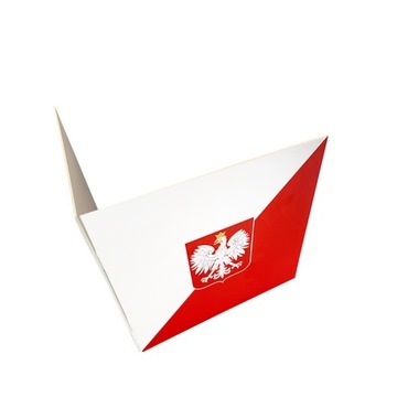 Osłona do głosowania, 2 ścianki, wzór ukośny