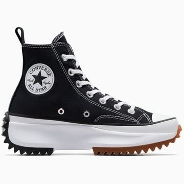 Converse buty trampki czarne wysokie platforma Run Star Hike 166800C 43