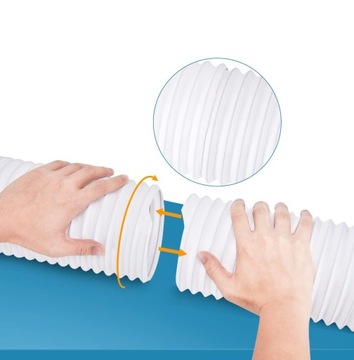 ВЫХЛОПНАЯ ТРУБА НАРУЖНЫЙ ШЛАНГ ПЕРЕНОСНОГО КОНДИЦИОНЕРА ДИАМЕТР 15 СМ/1,5 М