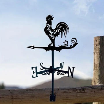 Kogut Weathervane Kurczak Dekoracja wiatrowskazu Metalowy wiatrowskaz Wiatr