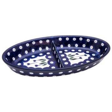 PÓŁMISEK dzielony dwuczęściowy 22.5 cm Bolesławiec