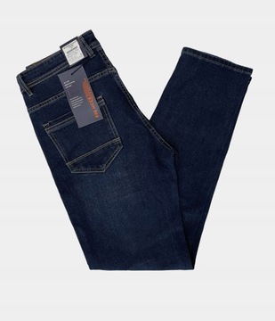 Spodnie Jeansowe Męskie Granatowe Texasy Dżinsy BIG MORE JEANS N24 W35 L30