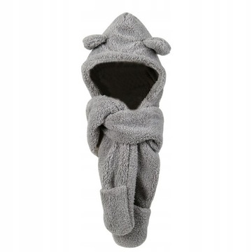 Czapka zimowa beanie i89 brązowy r. uniwersalny