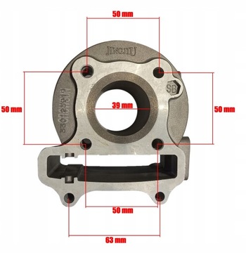 Цилиндр 50 Скутер 4T Поршень GY6 139 QMB QMA Junak Zipp Romet Barton Router