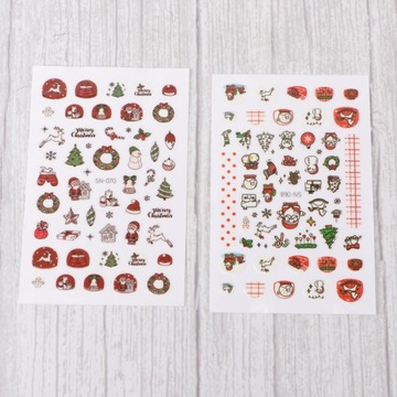 Праздничные наклейки для дизайна ногтей для женщин